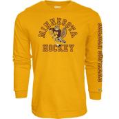 Blue 84 Minnesota Hockey Long Sleeve T-Shirt - S, Gold