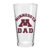Minnesota M Dad Pint Glass - Clear
