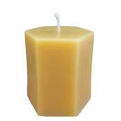 Bee Lab Hexagon Pillar Candle - Gold