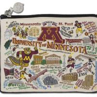 Catstudio University of Minnesota Zip Pouch - Oatmeal / Khaki / Tan