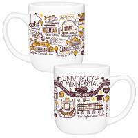 University of Minnesota 16 oz. Julia Gash Mug  - White