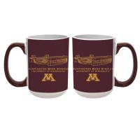 University of Minnesota 15 oz. Huntington Bank Stadium Mug - Maroon