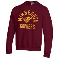 Champion University of Minnesota Charging Goldy Crewneck Sweatshirt - XS, Maroon