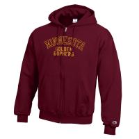 Champion University of Minnesota Full Zip Hoodie  - XS, Maroon