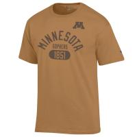 Champion University of Minnesota Tee   - S, Brown