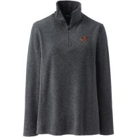 Lands' End University of Minnesota Goldy Women's Thermal Quarter Zip Fleece Jacket - S, Gray