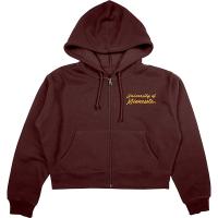 Blue 84 University of Minnesota Women's Cropped Full Zip Hoodie  - S, Maroon