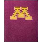 2-pocket M Logo Paper Folder - Maroon