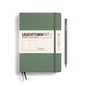 Leuchtturm1917 Olive A5 Plain Hardcover Notebook - 5.75x8.5, Green / Camo