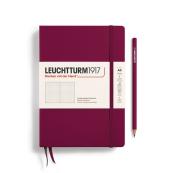 Leuchtturm1917 Port Red A5 Dot-Grid Hardcover Notebook - 5.75x8.5, Red