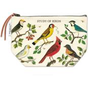 Cavallini Birds Pouch - Butter / Cream