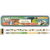 Cavallini National Parks Pencil Set - Blue