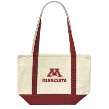 University of Minnesota Boat Tote Bag  - Oatmeal / Khaki / Tan