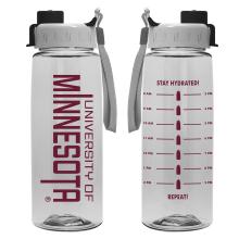 University of Minnesota Chug Cap Water Bottle  - Clear