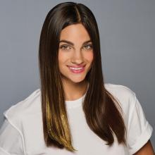 Clip-In Straight Hair Extensions  - Gold (1 Pack), Gold