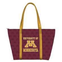 University of Minnesota Vegan Leather Weekender Bag  - Maroon