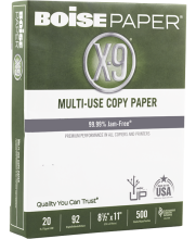X9 20lb White Copy Paper 8.5x11 - White