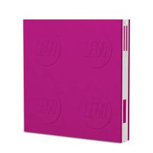 Lego Locking Notebook w/ Gel Pen - Pink