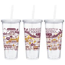 Julia Gash 20oz. University of Minnesota Tumbler  - Clear