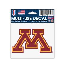 University of Minnesota M Multi-Use Decal  - Maroon