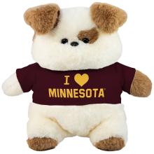Mascot Factory University of Minnesota Chubby Wubby Dog Plushie  - White