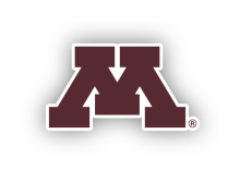 Minnesota M 1in. Patch - Maroon