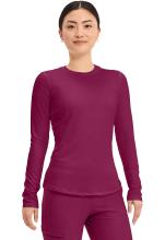Women's Long Sleeve Underscrub - XS, Maroon