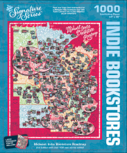 Midwest Indie Bookstore Roadmap Puzzle 2025