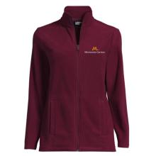 Lands' End Carlson School of Management Women's Thermal Full Zip Fleece Jacket - S, Maroon