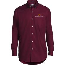 Lands' End Carlson School of Management Men's Button Down Shirt - 14.5x33 Regular, Maroon