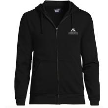 Lands' End College of Veterinary Medicine Unisex Full Zip Hoodie - XS, Black