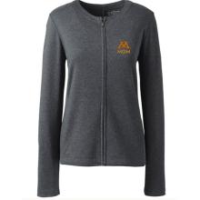 Lands' End University of Minnesota M Mom Women's Zip Crew Cardigan - XS, Gray