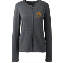 Lands' End University of Minnesota Alumni Women's Zip Crew Cardigan - XS, Gray