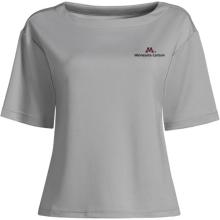 Lands' End Minnesota Carlson Women's Ponte Elbow Sleeve Shirt - XS, Gray