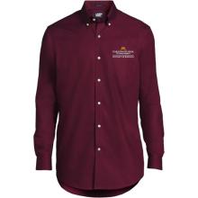 Lands' End Carlson School of Management Men's Button Down Shirt - 14.5x33 Regular, Maroon
