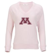 Boxercraft University of Minnesota Women's V-Neck Top - S, Pink