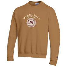 Champion University of Minnesota Felt Faux Seal Sweatshirt  - XS, Brown
