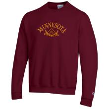 Champion Embroidered University of Minnesota Crew Neck Sweatshirt - XS, Maroon