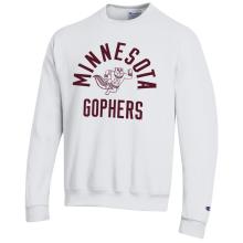 Champion University of Minnesota Charging Goldy Crewneck Sweatshirt  - XS, White