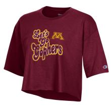Champion University of Minnesota Cropped Gophers Tee  - XS, Maroon