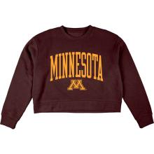 Blue 84 University of Minnesota Women's Cropped Crewneck Sweatshirt  - S, Maroon