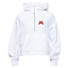 lululemon Women's University of Minnesota Scuba Oversized Half-Zip Hoodie - XS/S, White