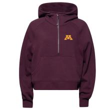lululemon Women's University of Minnesota Scuba Oversized Half-Zip Hoodie - XS/S, Maroon