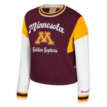 Colosseum University of Minnesota Letterman Crew Neck Girl's Youth Sweatshirt  - XS, Maroon