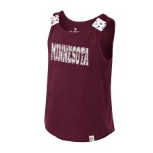 Colosseum University of Minnesota Girl's Floral Tank Top  - XL, Maroon