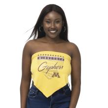 Zoozatz University of Minnesota Women's Tie Back Bandeau - One Size, Gold
