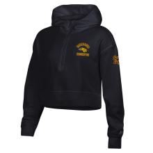 Under Armour Minnesota Crookston Golden Eagles Golden Eagles Head Women's Hooded 1/4 zip - M, Black