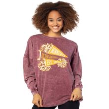 Chicka-D University of Minnesota Women's Pom-Pom Long Sleeve Tee - S, Maroon