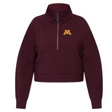 lululemon University of Minnesota Women's Scuba Oversized Funnel Neck Half Zip Pullover - XS/S, Maroon