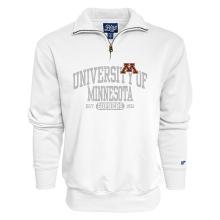 Blue 84 University of Minnesota Quarter Zip Sweatshirt - S, White